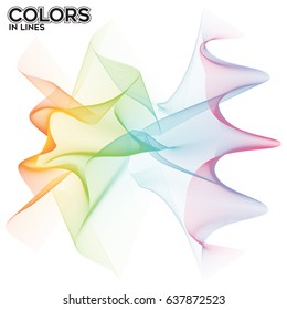 Colorful abstract lines.