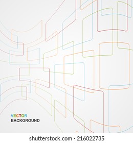 Colorful Abstract Lines Background. Vector illustration.