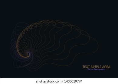 Colorful Abstract Lines Design of Vector Background