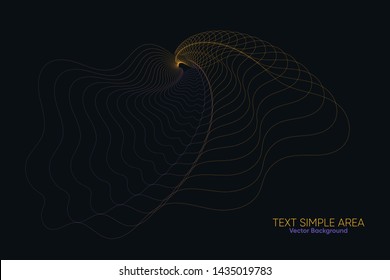 Colorful Abstract Lines Design of Vector Background