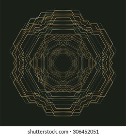 Colorful Abstract Lines  Easily editable vector image