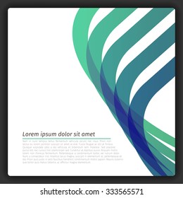 Colorful Abstract Lines Template | EPS10 Vector