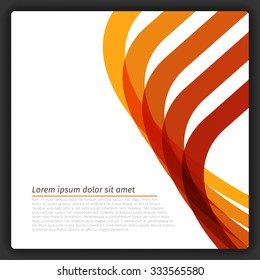 Colorful Abstract Lines Template | EPS10 Vector