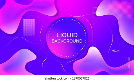 Colorful Abstract Liquid Background Design