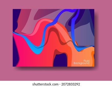 Fondo líquido colorido abstracto. Ola de gradiente dinámico líquido. Textura de mármol líquido. Ilustración del vector