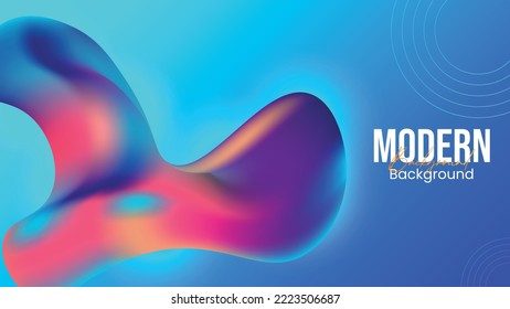 Colorful abstract liquid effect background