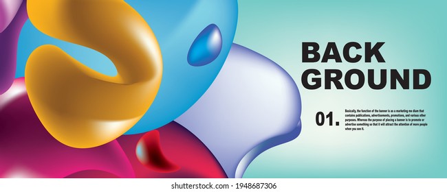 Colorful abstract liquid and fluid banner and cober design.Minimal geometric pattern gradients backgrounds.
