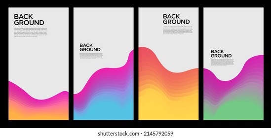 Colorful abstract liquid and fluid shape for banner and brochure design
