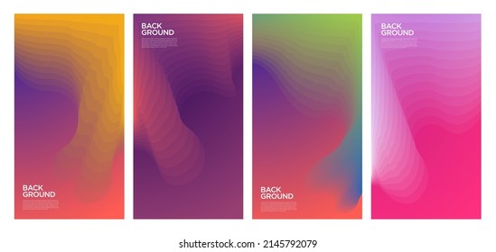 Colorful abstract liquid and fluid shape for banner and brochure design