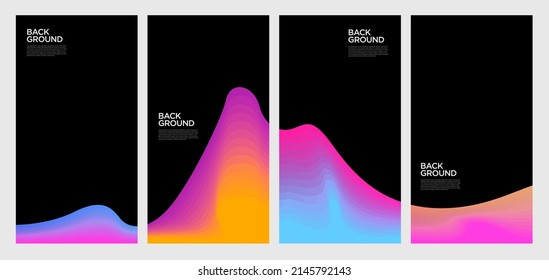 Forma colorida abstracta de líquido y fluido para el diseño de pancartas y folletos