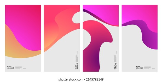 Forma colorida abstracta de líquido y fluido para el diseño de pancartas y folletos