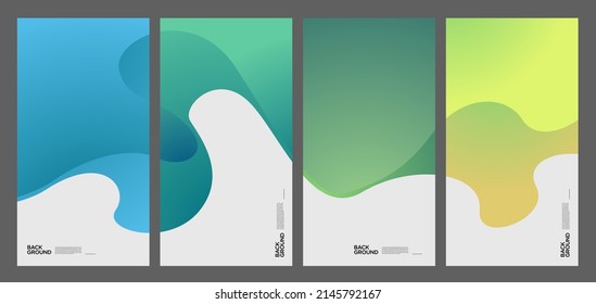 Colorful abstract liquid and fluid shape for banner and brochure design