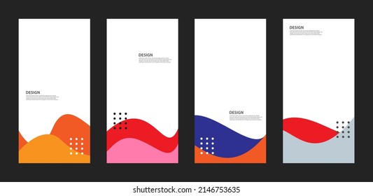 Colorful abstract liquid and fluid shape for banner and brochure design. Vector illustration