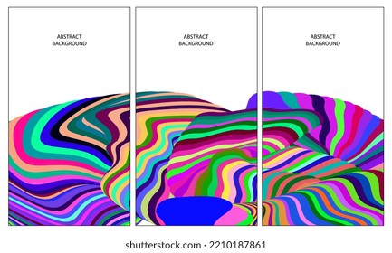 Forma colorida abstracta de líquido y fluido para el diseño de pancartas y folletos