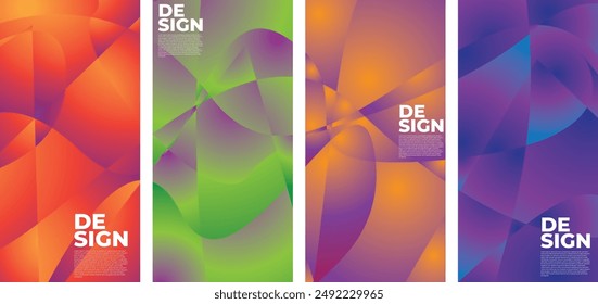 Colorful abstract liquid and fluid shape for banner and brochure design
