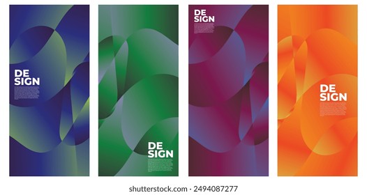 Colorful abstract liquid and fluid shape for banner and brochure design