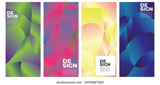 Colorful abstract liquid and fluid shape for banner and brochure design