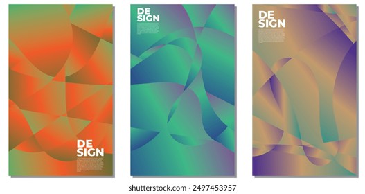 Colorful abstract liquid and fluid shape for banner and brochure design