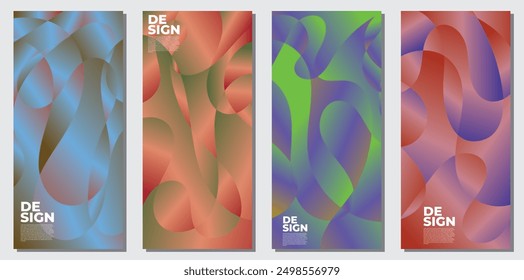 Colorful abstract liquid and fluid shape for banner and brochure design