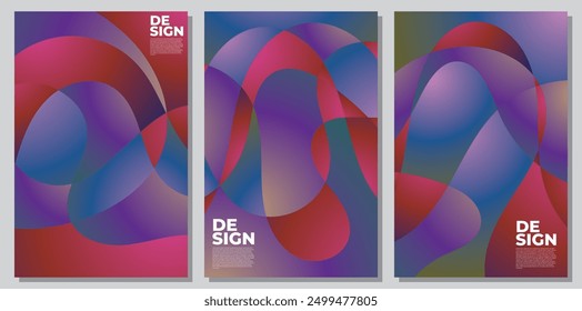 Colorful abstract liquid and fluid shape for banner and brochure design