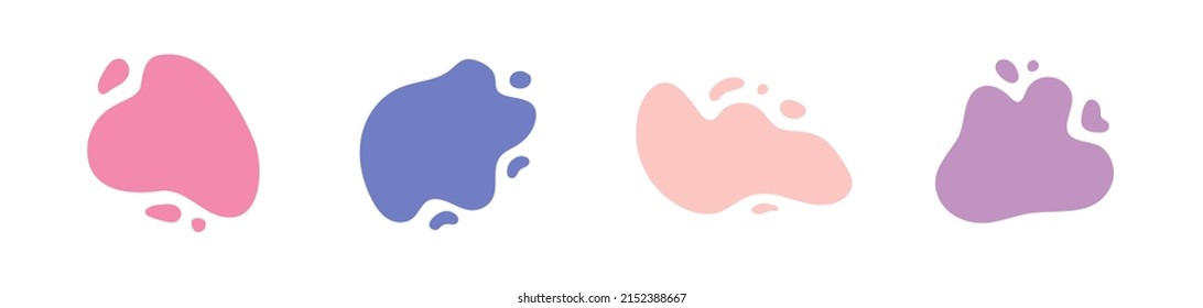 Colorful abstract liquid form design. Bright dynamic shapes for marketing banner, logo, social post.
