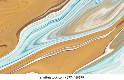 Colorful Abstract Liquid geometric gradient waves vector background