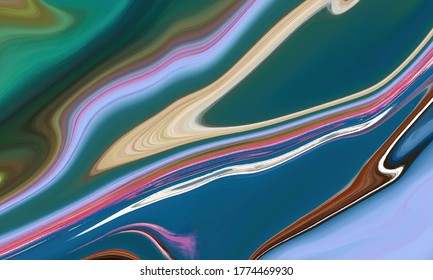 Colorful Abstract Liquid geometric gradient waves vector background