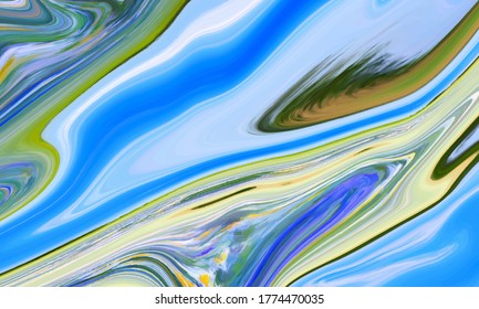 Colorful Abstract Liquid geometric gradient waves vector background