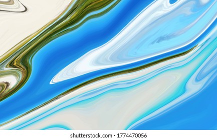Colorful Abstract Liquid geometric gradient waves vector background