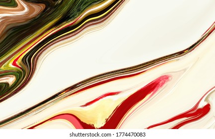 Colorful Abstract Liquid geometric gradient waves vector background