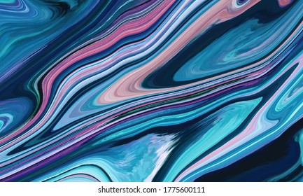 Colorful Abstract Liquid geometric gradient waves vector background
