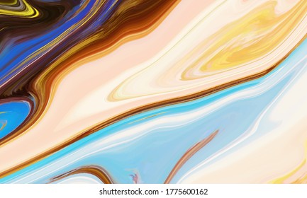 Colorful Abstract Liquid geometric gradient waves vector background