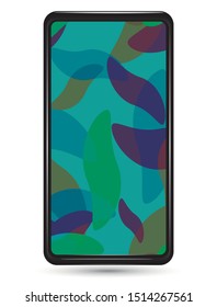 Colorful abstract liquid paint background. Modern screen vector design for mobile app