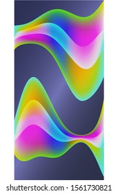Colorful abstract liquid paint background. Modern screen vector design for mobile app