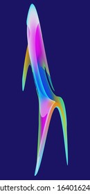 Colorful abstract liquid paint background. Modern screen vector design for mobile app