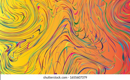 Colorful abstract liquid paint background. Modern screen vector design for mobile app
