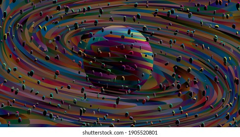 Colorful abstract liquid paint background. Modern screen vector design for mobile app