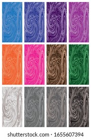 Coloridos fondos abstractos de pintura líquida. Diseño vectorial de pantalla moderna para aplicación móvil