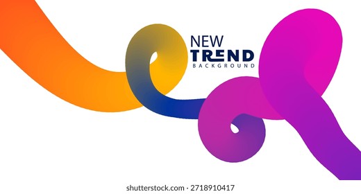 Forma líquida abstracta colorida que fluye con el nuevo fondo de la tendencia de los Gradientes