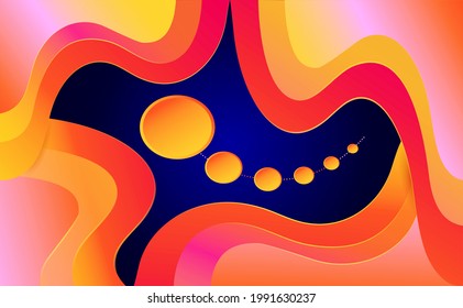 colorful abstract liquid wavy gradient  background free vector
