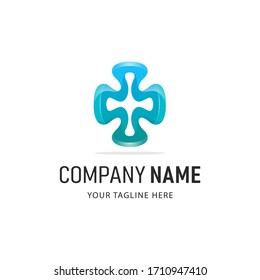 Colorful Abstract Logo Design. Gradient Style Company logo