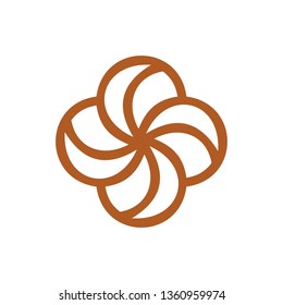 Colorful abstract logo design template