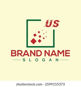 Colorful abstract logo design template