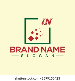 Colorful abstract logo design template
