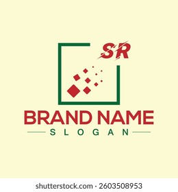 Colorful abstract logo design template