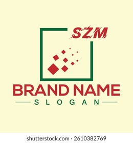 Colorful abstract logo design template