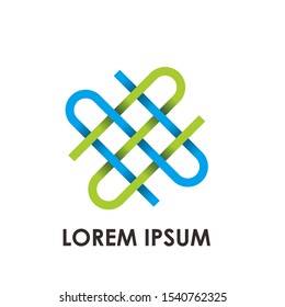 colorful abstract logo design vector 