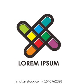 colorful abstract logo design vector 