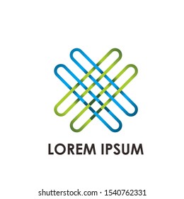 colorful abstract logo design vector 