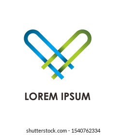 colorful abstract logo design vector 